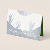 Dune en Doodles Birthday Folie Kaarten (Voorkant)