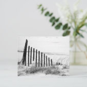 Dune Fence in Snow Briefkaart (Staand voorkant)