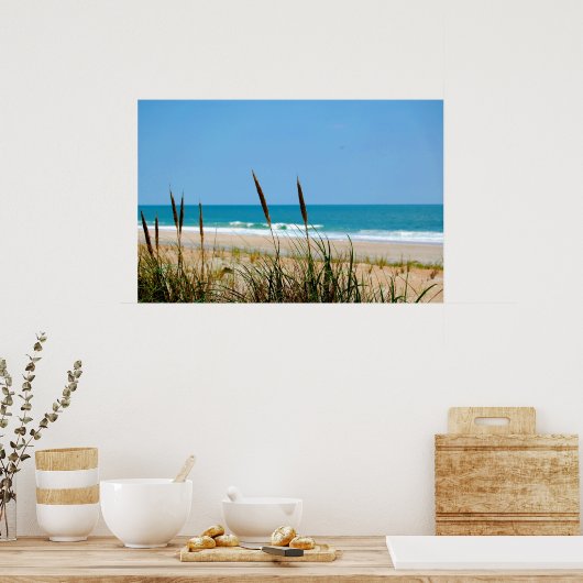 Dune Grass & Atlantic Ocean Poster (Keuken)