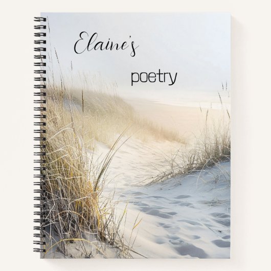 Dune Grass Beach Poetry Notitieboek (Voorkant)