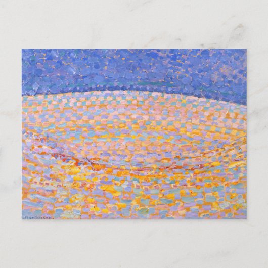 Dune III - Piet Mondrian Modern Art Briefkaart (Voorkant)