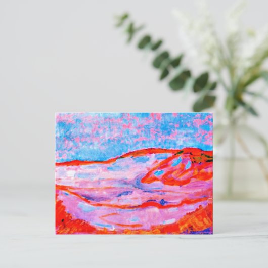 Dune IV kleurrijk kunstwerk van Piet Mondrian Kaart (Staand voorkant)