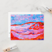 Dune IV kleurrijk kunstwerk van Piet Mondrian Kaart (Voorkant / Achterkant in situ)