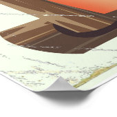 Dune of Pilat, Dunes  France reisposter. Poster (Hoek)