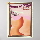 Dune of Pilat, Dunes  France reisposter. Poster (Voorkant)