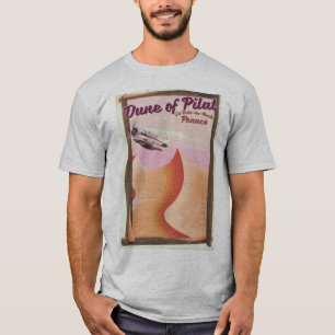 Dune of Pilat, Dunes  France reisposter. T-shirt