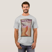 Dune of Pilat, Dunes  France reisposter. T-shirt (Voorkant volledig)