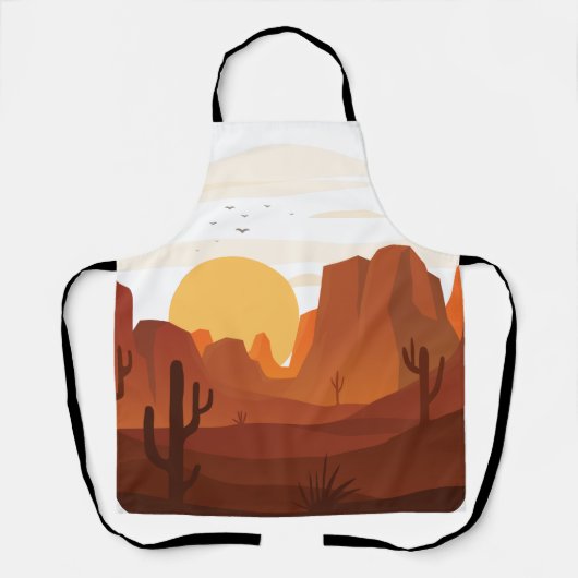 Dune-ontwerp woestijn schort (Voorkant)