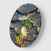 Dune Primrose groeit uit Cracked Mud Grote Klok (Hoek)