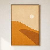 Dune Shadow Gouache Boho Kunstposter Poster
