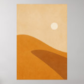 Dune Shadow Gouache Boho Kunstposter Poster (Voorkant)