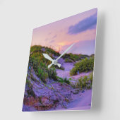 Dune Sunset Vierkante Klok (Hoek)