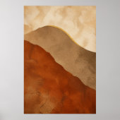 Dune Sweep Gouache Boho Kunstposter Poster (Voorkant)