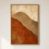 Dune Sweep Gouache Boho Kunstposter Poster