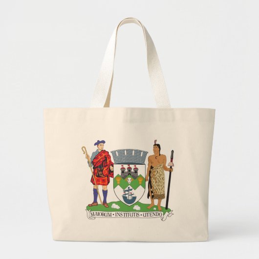 Dunedin Coat of Arms Grote Tote Bag (Voorkant)