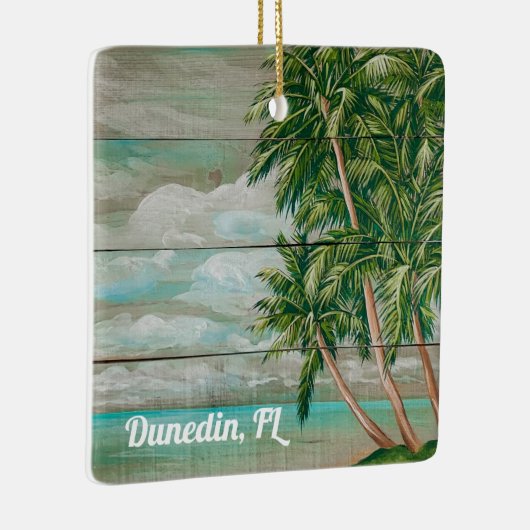 Dunedin, FL Kerstmis Keramisch Ornament (Rechts)