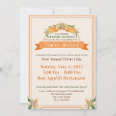 Dunedin History Museum 2025 Citrus Gala Kaart (Voorkant)