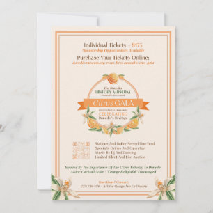 Dunedin History Museum 2025 Citrus Gala Kaart