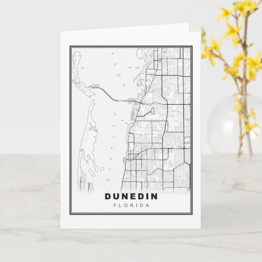 Dunedin Map Kaart (Gele Bloem)
