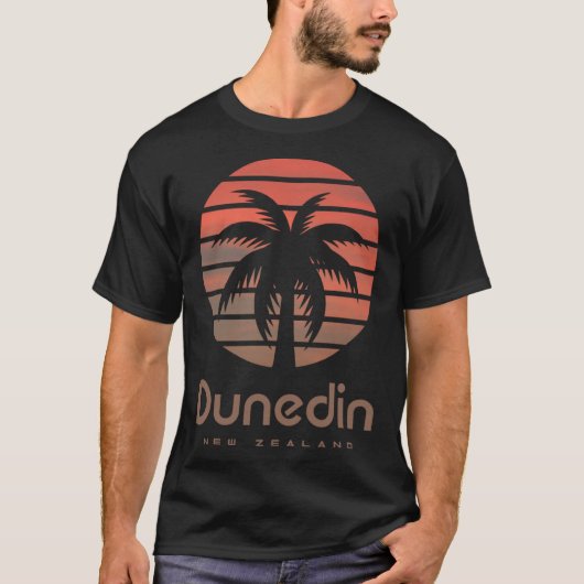 Dunedin Nieuw-Zeeland Reizen Vakantie Souvenir Bea T-shirt (Voorkant)