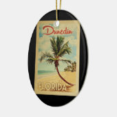 Dunedin Palm Tree Vintage Travel Keramisch Ornament (Links)