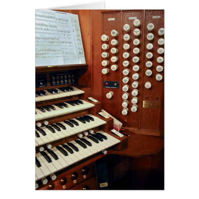 Dunedin pipe organ console (Voorkant)