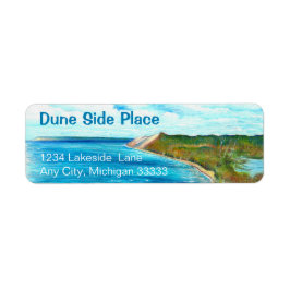 Dunes Coastal Shore Lake Personalize Etiket