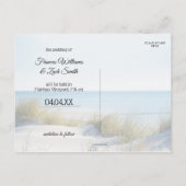 Dunes en Beach Photo Save the Date Briefkaart (Achterkant)