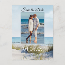 Dunes en Beach Photo Save the Date Briefkaart
