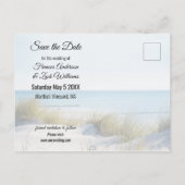 Dunes en Beach Save the Date Briefkaart (Achterkant)