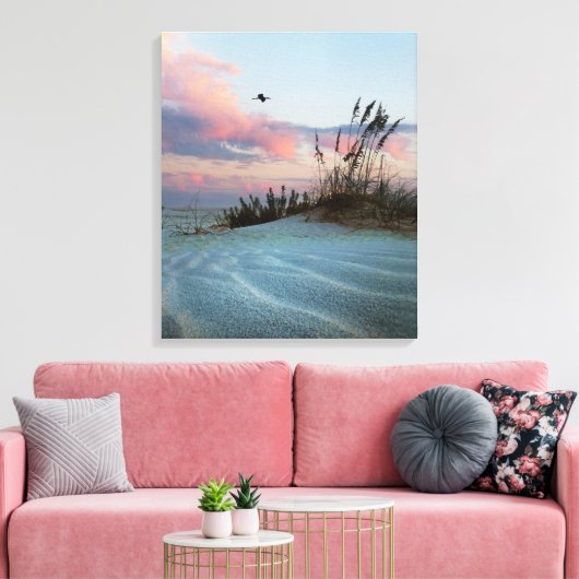 Dunes Sunset Canvas Foto afdrukken (Insitu (Woonkamer))