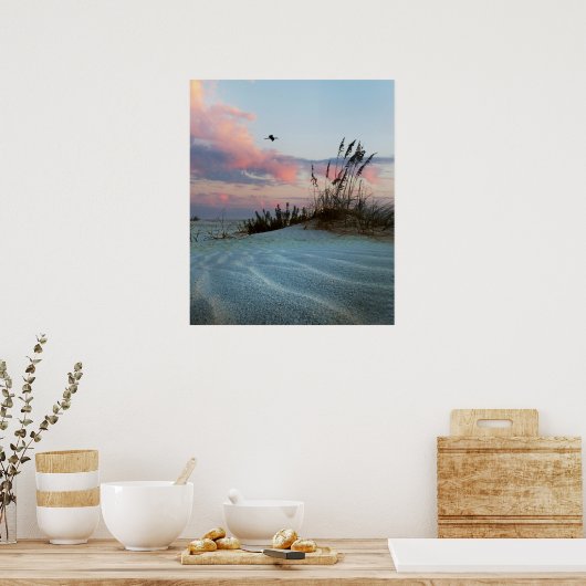 Dunes Sunset Photo Poster Print (Keuken)