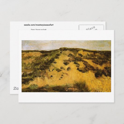 Dunes, Vincent van Gogh Briefkaart (Voorkant / Achterkant)