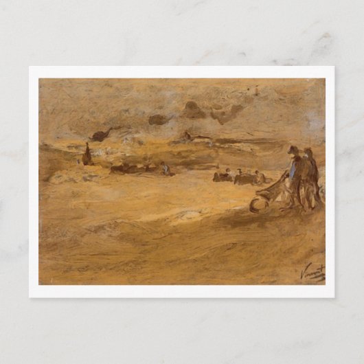 Dunes with Figures, Vincent van Gogh Briefkaart (Voorkant)
