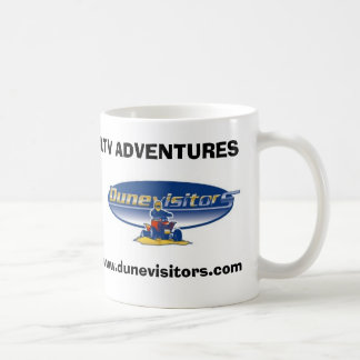 Dunevisitors logo, ATV ADVENTURES, www.dunevisi... Koffiemok