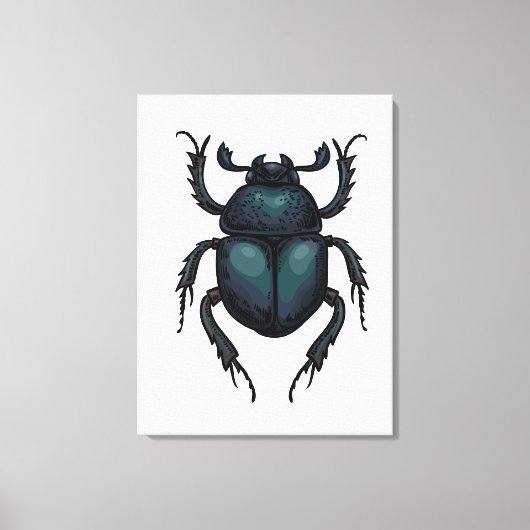 Dung beetle canvas afdruk (Voorkant)