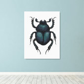 Dung beetle canvas afdruk (Insitu (Houten vloer))