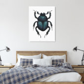 Dung beetle canvas afdruk (Insitu (Slaapkamer))
