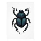 Dung beetle foto afdruk (Voorkant)