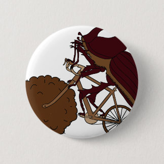 Dung Beetle Riding Bike met mestwiel Ronde Button 5,7 Cm