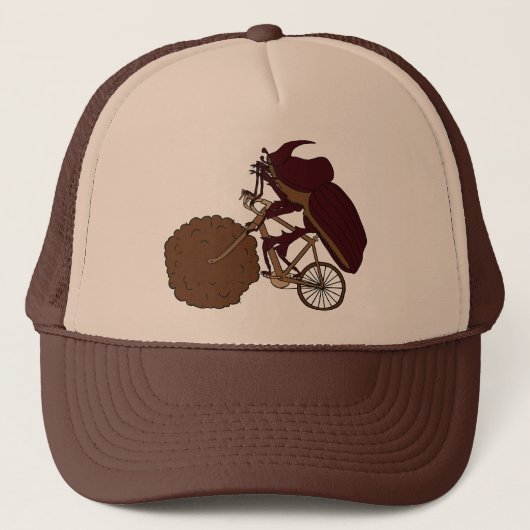 Dung Beetle Riding Bike met mestwiel Trucker Pet (Voorkant)