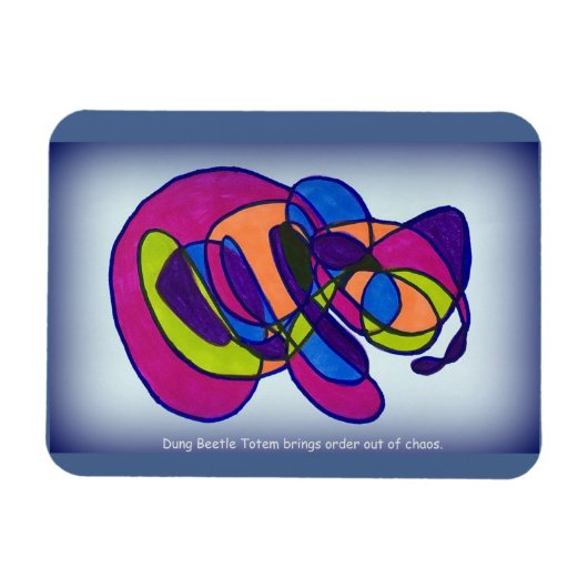 Dung Beetle Totem Magnet Magneet (Horizontaal)