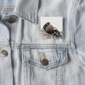 Dung Bettle Vierkante Button 5,1 Cm (In situ)