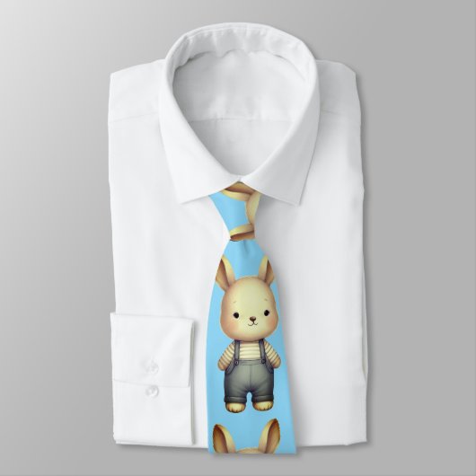 Dungaree grijze Bunny Stropdas (Gebonden)