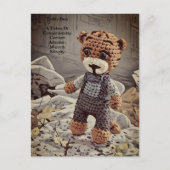  Dungarees Teddybeer Symbolisme Quote Schattige Briefkaart (Voorkant)