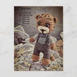  Dungarees Teddybeer Symbolisme Quote Schattige Briefkaart