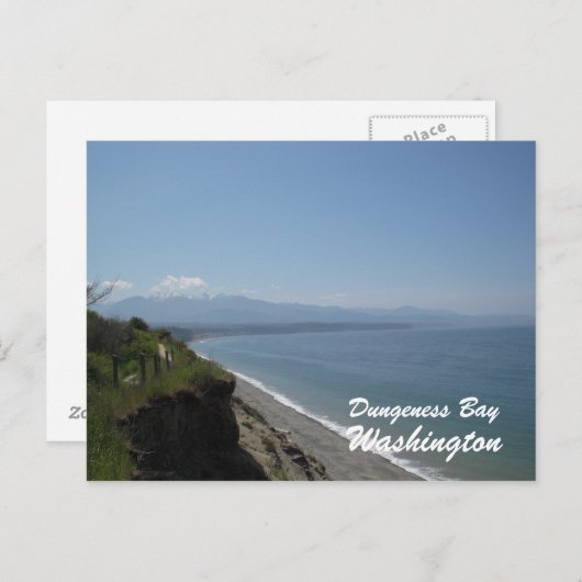 Dungeness Bay, Dungeness Bay, Washington Briefkaart (Voorkant / Achterkant)