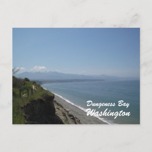 Dungeness Bay, Dungeness Bay, Washington Briefkaart (Voorkant)