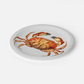 Dungeness Crab Illustratie Papieren Bordje (Gekanteld)