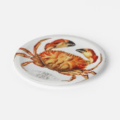 Dungeness Crab Illustratie Papieren Bordje (Gekanteld)